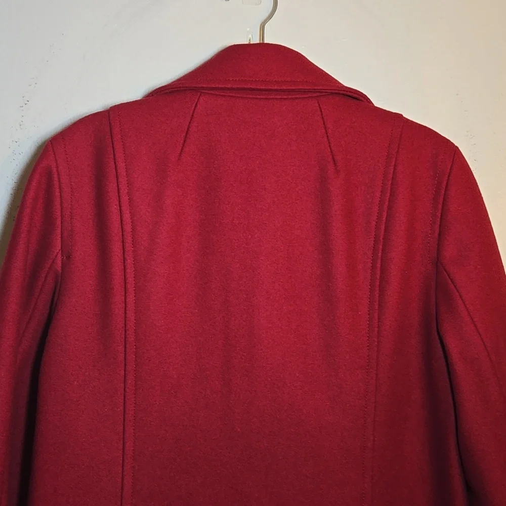 J. Crew Wool Doulbe Breasted Quilted Thinsulated Lined Button Cuff Peacoat NWOT - Picture 7 of 15